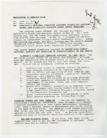 ["Memorandum regarding the Democratic National Committee appointment of a Disability Advisory Council."]