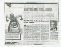 ["Articles published by the Washington Post five years after the passage of the Americans with Disabilities Act. The articles discuss the impact the ADA had in the five years since being enacted."]