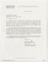 ["Letter to Senator Tom Harkin from Senior Vice President of the American Bus Association Susan Perry stating approval of the ADA (Americans with Disabilities Act) bill as passed by the Senate."]