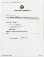 ["Photocopy containing a summary and analysis of the Targeted Jobs Tax Credit."]