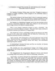 ["Part of a larger document, titled \"The Republican Congress: A Manifesto for Change in the House of Representatives\", that outlined the Republican Party's plans should they achieve a majority, this 1992 paper details the party's position on congressional committees."]